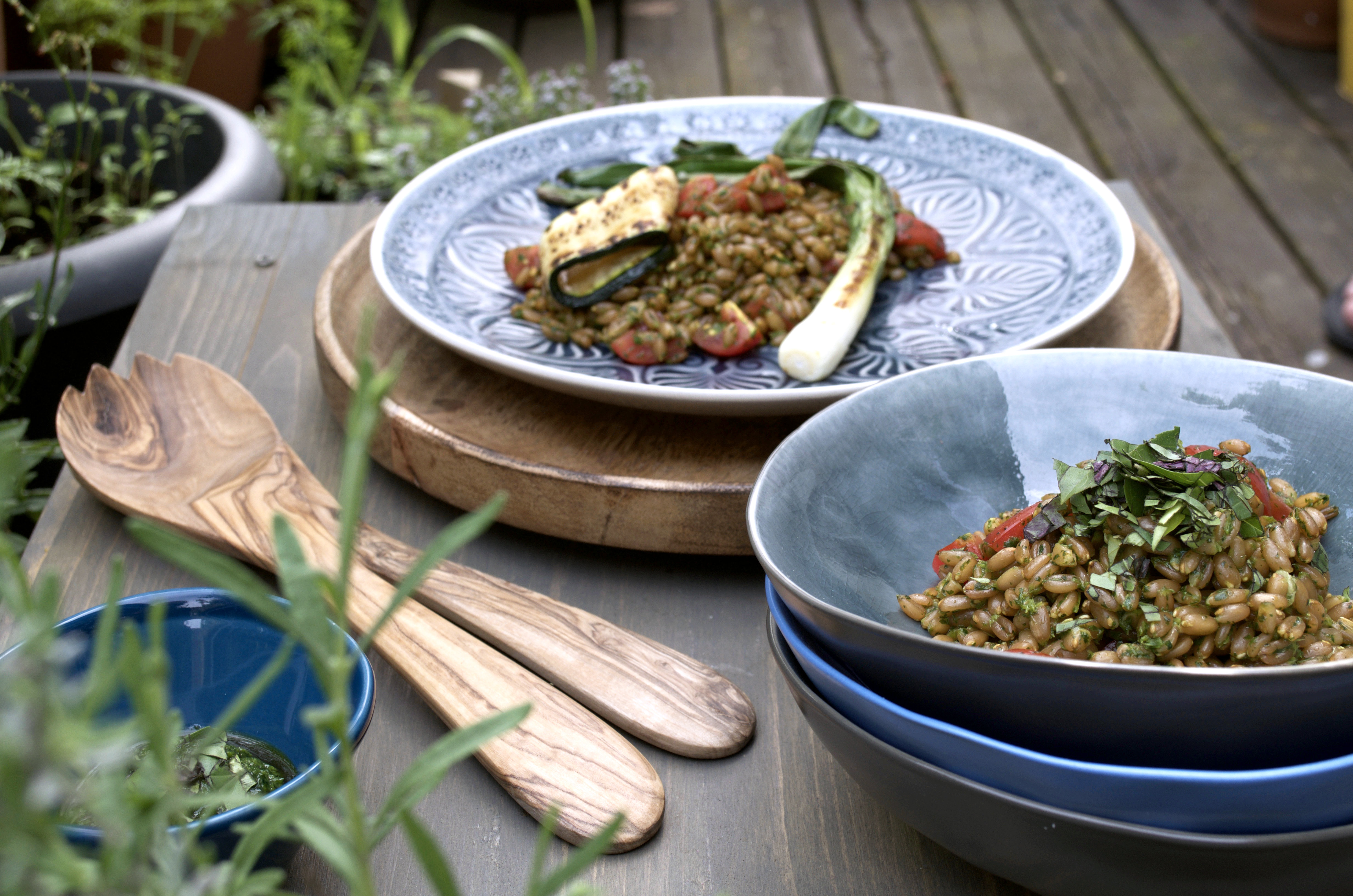Dinkelsalat mit Grillgemüse » Ye Olde Kitchen | Food- und Gartenblog