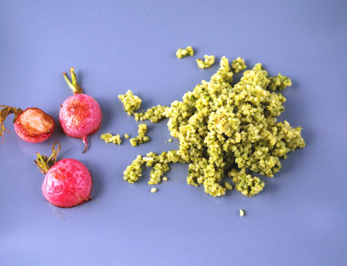 Couscous mit Baerlauchpesto