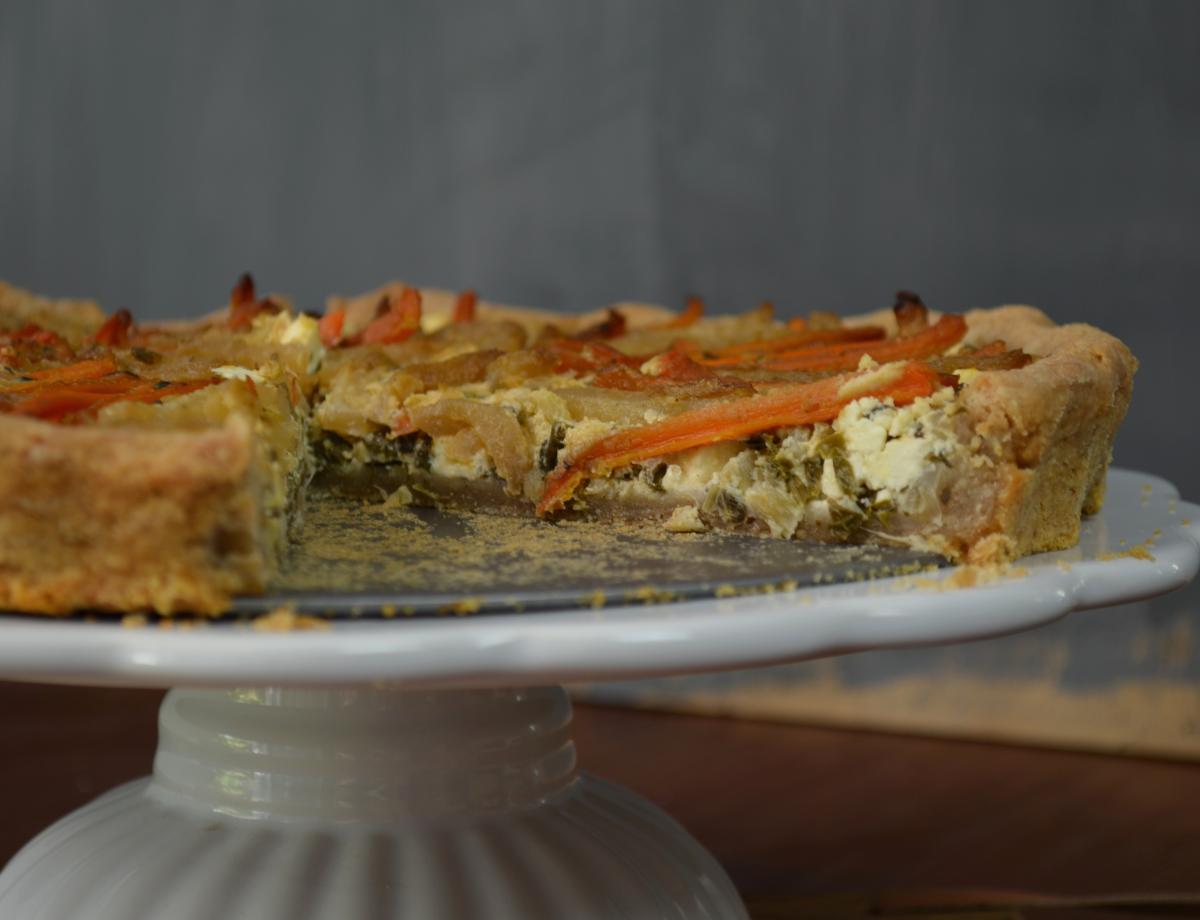 kohlrabi carrot tarte