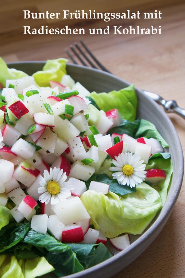 Radieschen Kohlrabi Salat