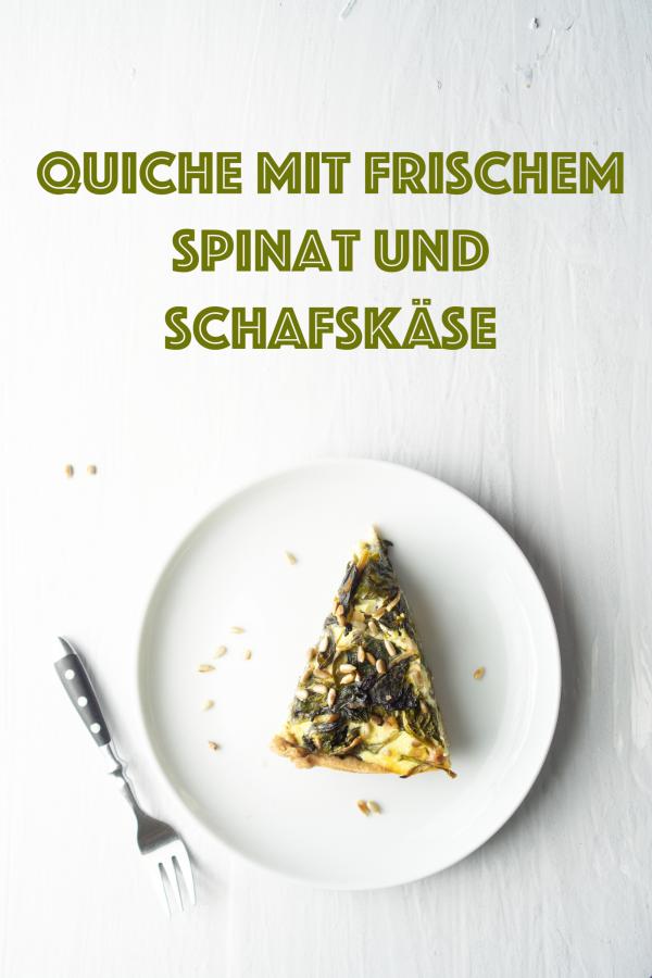 Spinatquiche mit Schafskaese