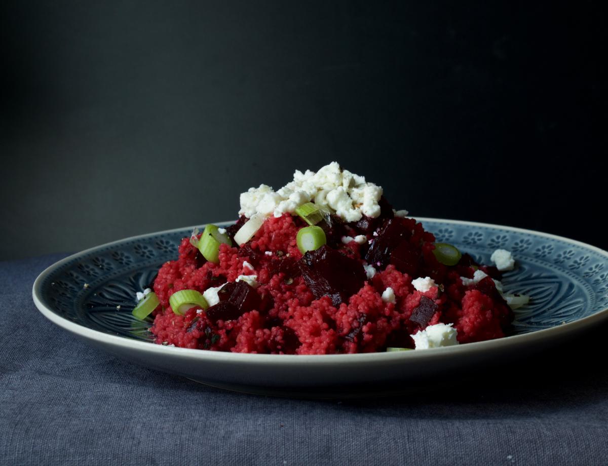 Cosucoussalat mit roter Beete