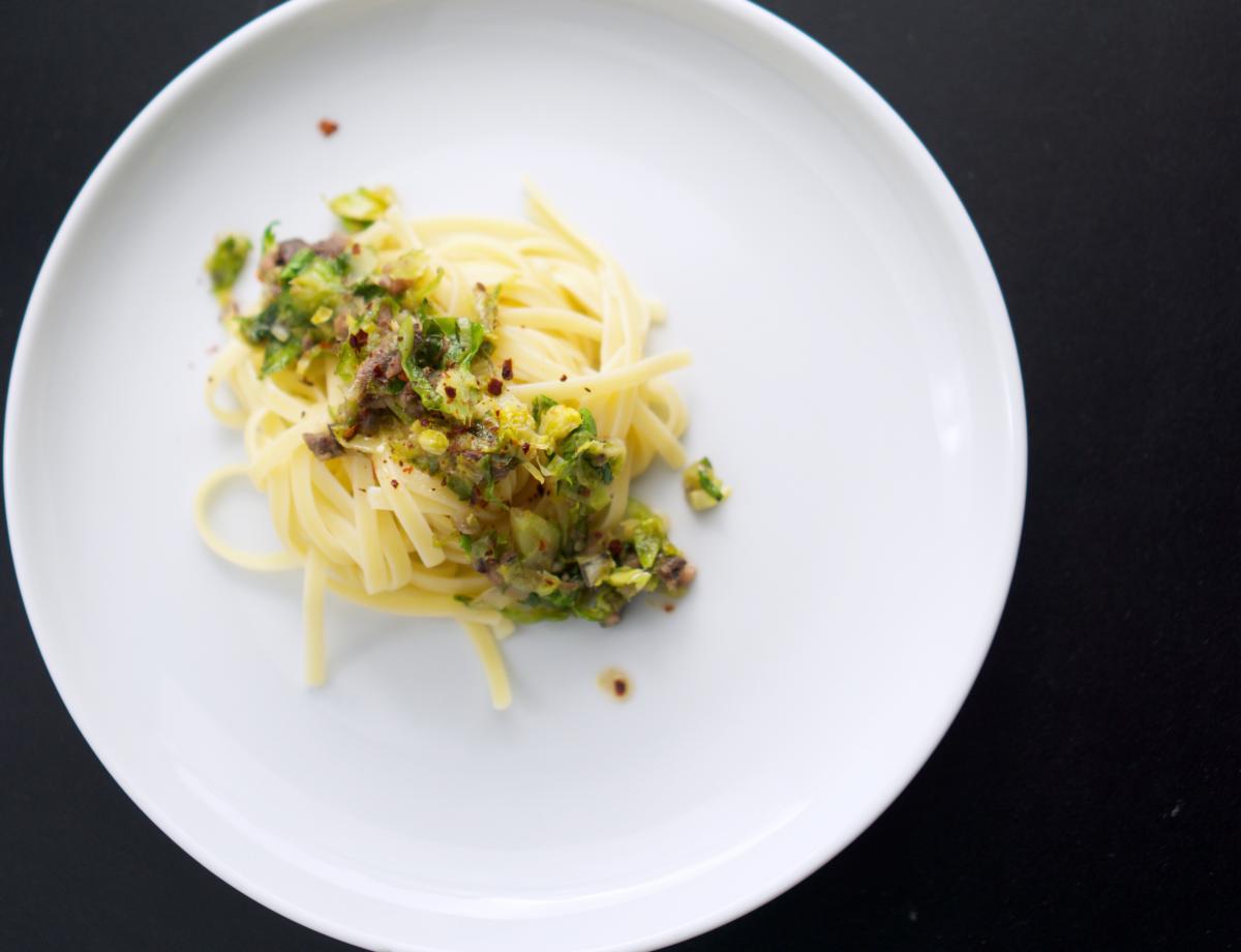 Pasta mit Rosenkohl und Sardellen