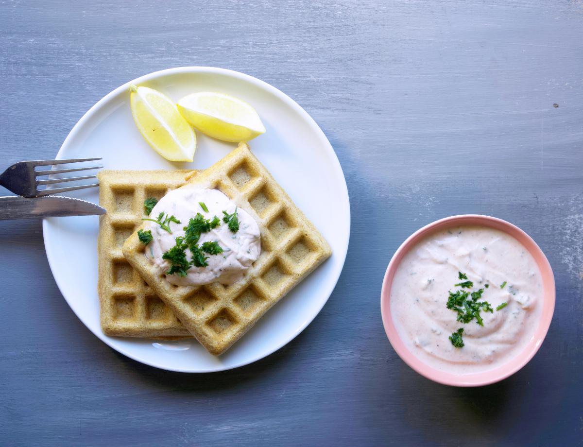 Rezept fuer Sauerteigwaffeln