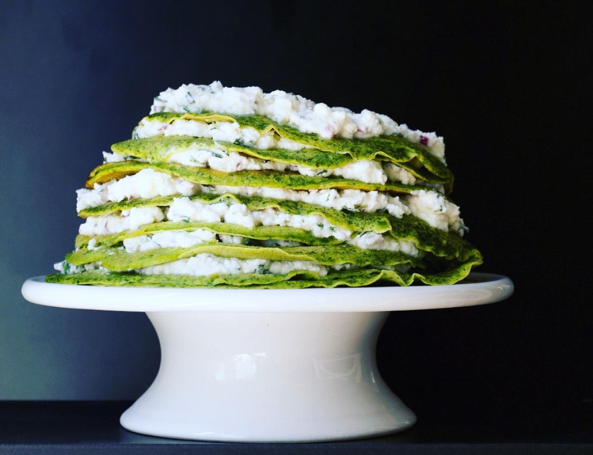 Spinatpfannkuchen Torte2