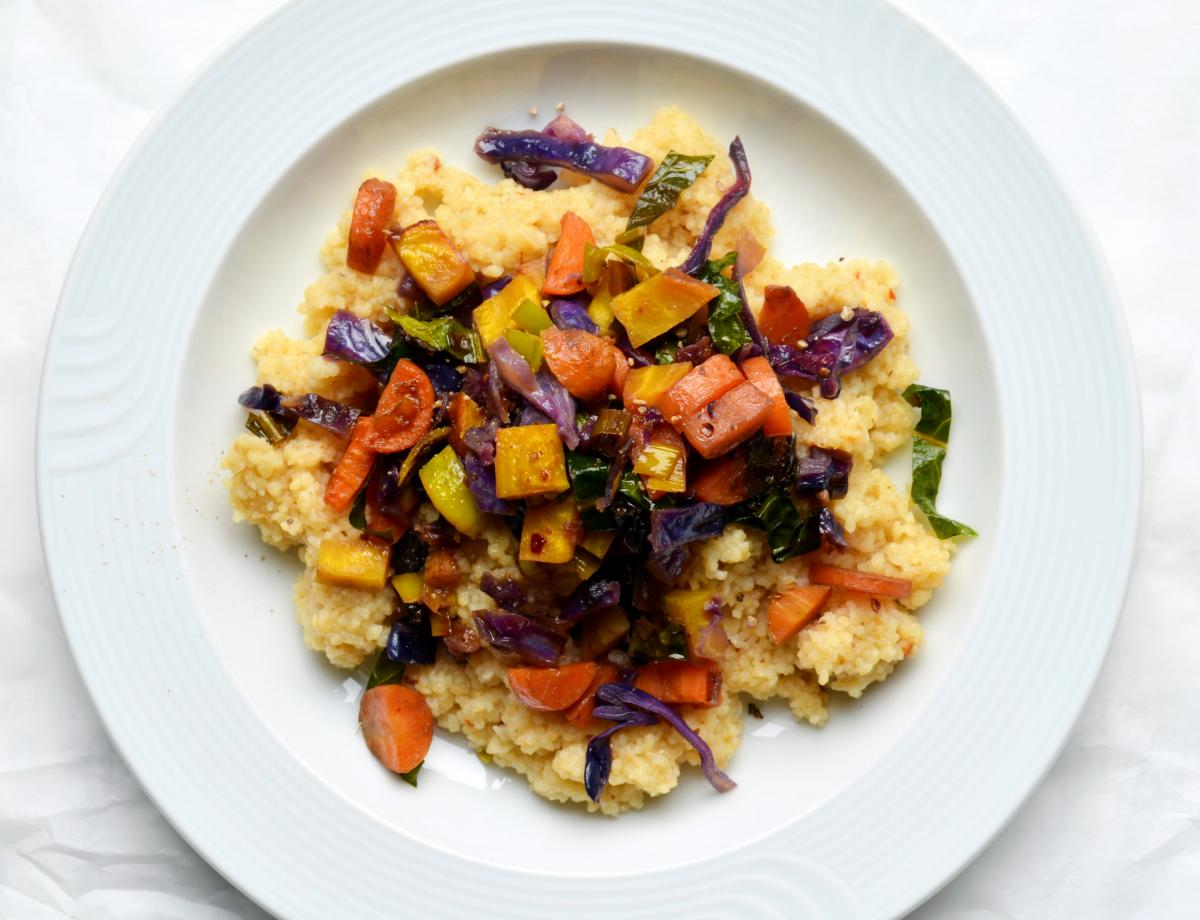 Wintergemuese mit Couscous