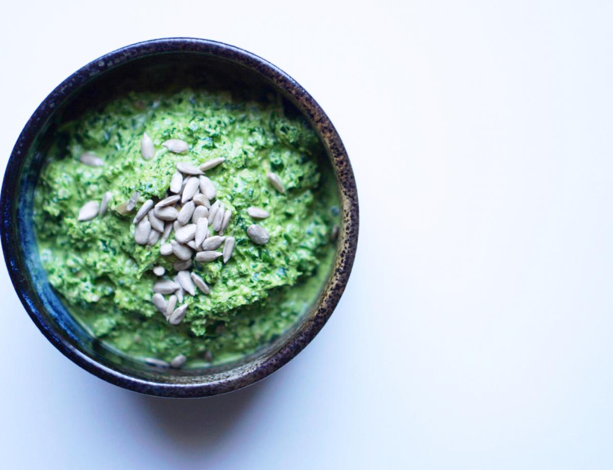veganes Gruenkohlpesto