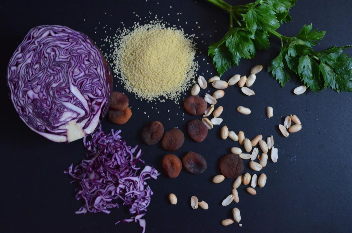 Couscous-Salat mit Rotkraut » Ye Olde Kitchen | Food- und Gartenblog