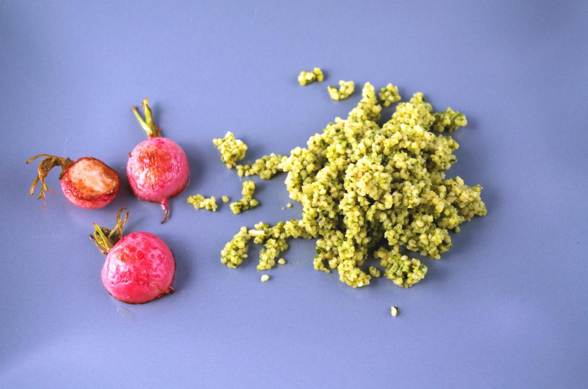 Couscous mit Baerlauchpesto