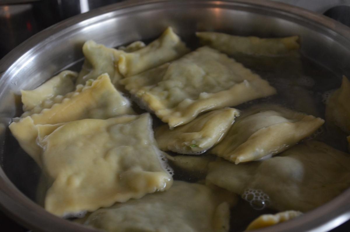 Maultaschen gerollt