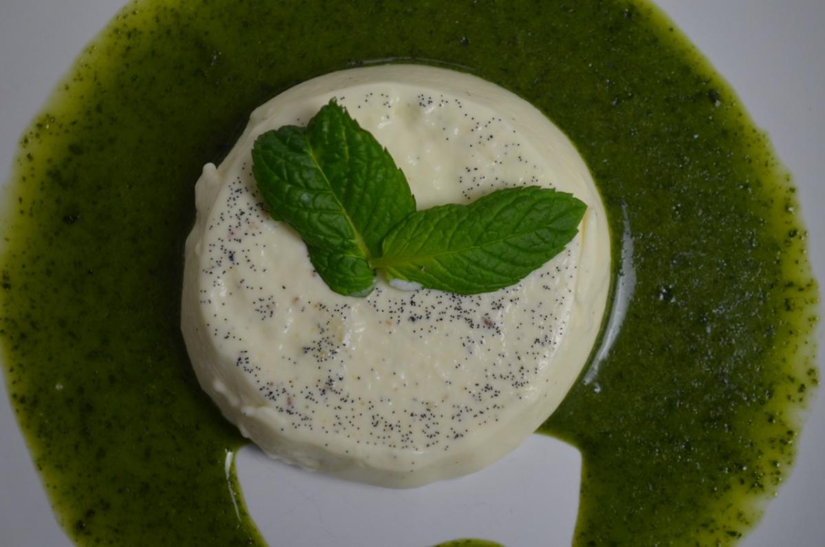 Minze Panna Cotta