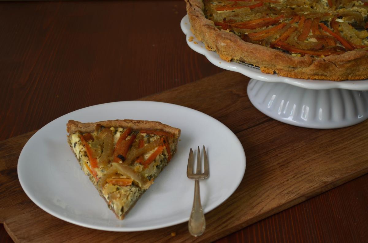 carrot kohlrabi tarte