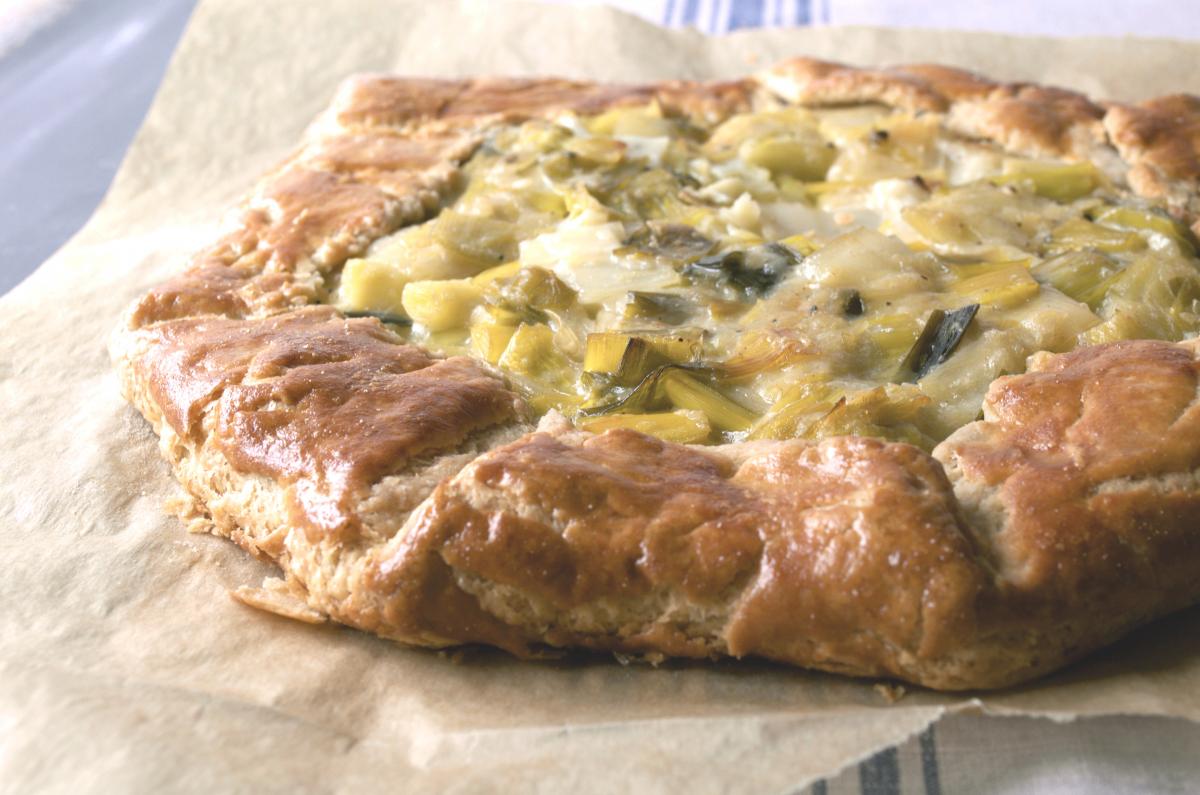 galette with leek
