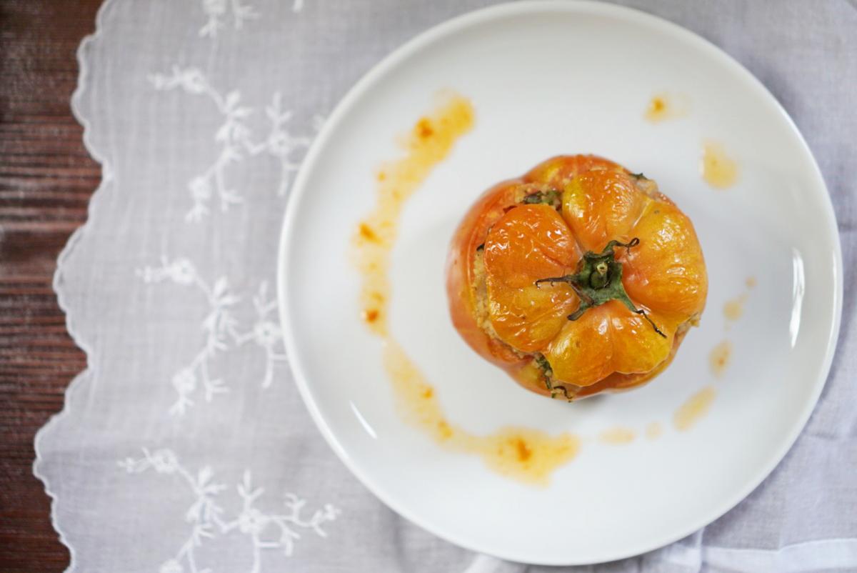 gefuellte Tomate vegan