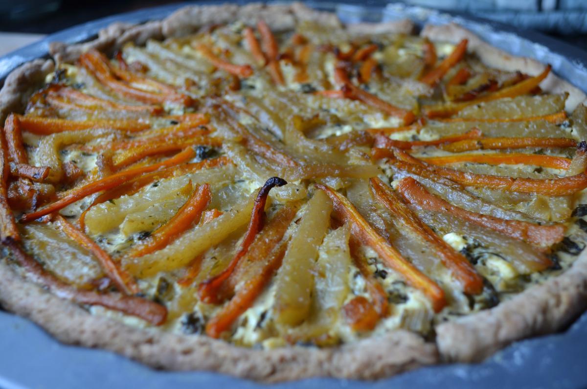 tarte carrotkohlrabi